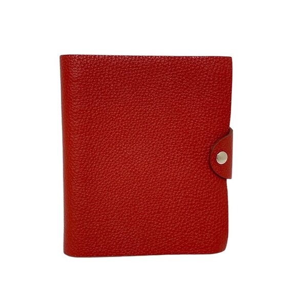 HERMES Ulysse PM - Ruby Taurillon Clemence Square O Agenda 234-073025 - Picture 1 of 9